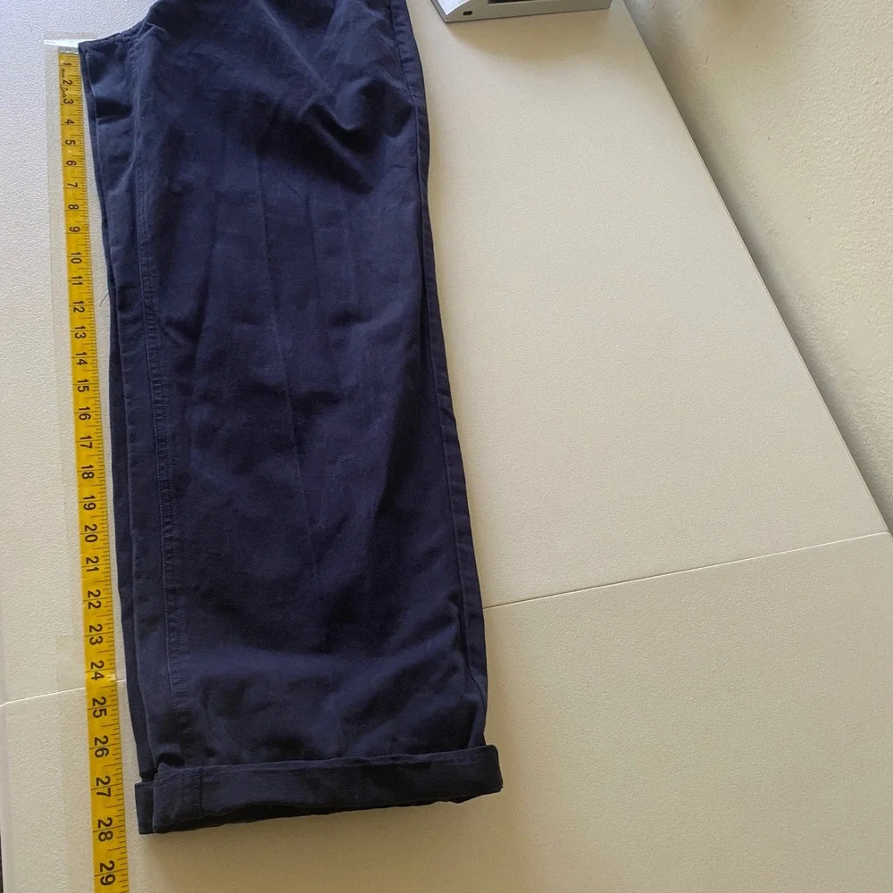 Habitat Skateboards Men's Chino Pants Size 32 Navy Blue Straight Leg Skate Wear